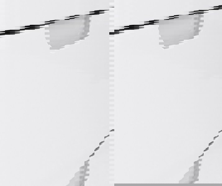 Furniture To Go Sienna Wide Chest of 4 Drawers and 2 Doors in White/White High Gloss