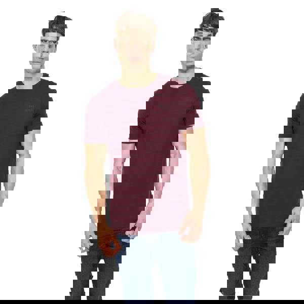 Crosshatch Mens Hemtowns T-Shirt - Rum Raisin - 