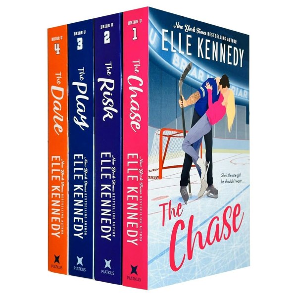 Elle Kennedy Briar U Series Collection 4 Books Set (The Chase, The Risk, The Play, The Dare)