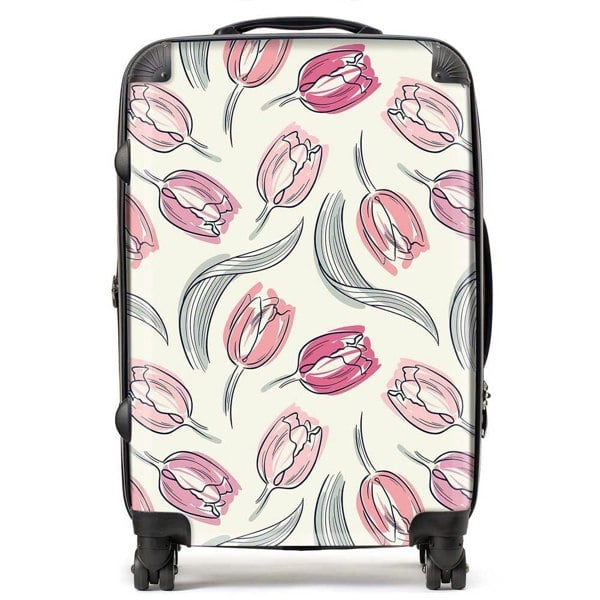 Warren Reed Tulips Suitcase