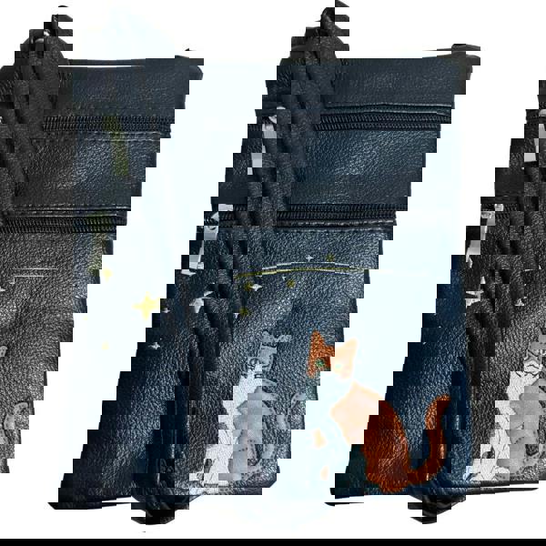 Fores Collection Cat Appliqué Crossbody Bag