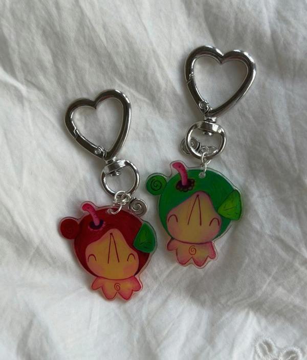 Lovedbymimii Acrylic Fruit Bear Keychain