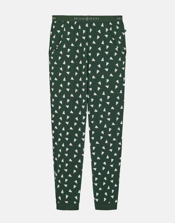 British Boxers Men's Bamboo Pyjama Set - Evergreen Star