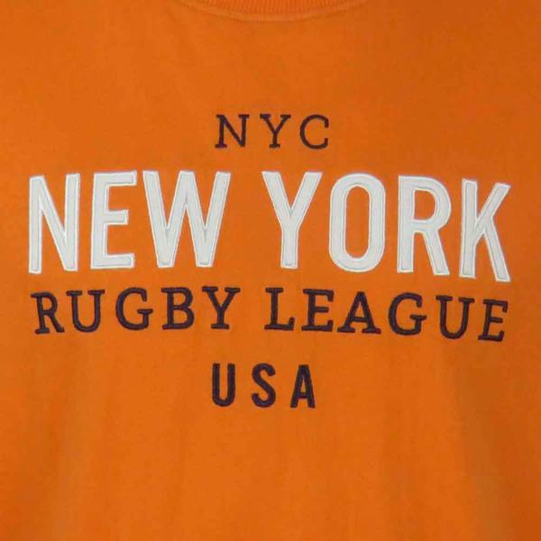 Ellis Rugby T-Shirt New York Rugby League Orange