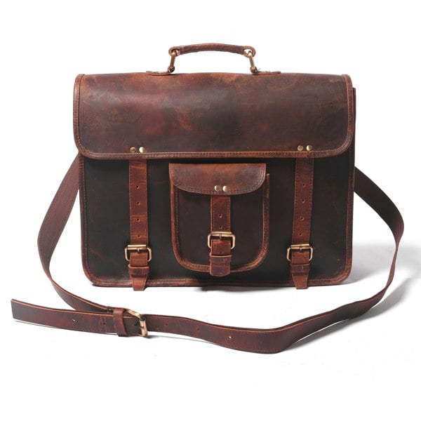 Loculus Buffalo Leather Satchel Messenger Bag - DÖTCH CLUB