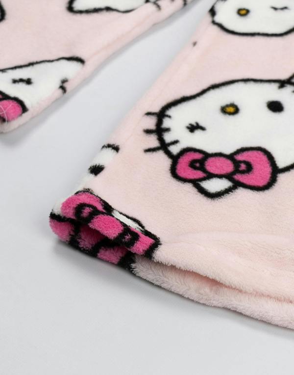 Vanilla Underground Hello Kitty Womens Pink Faces Jumper