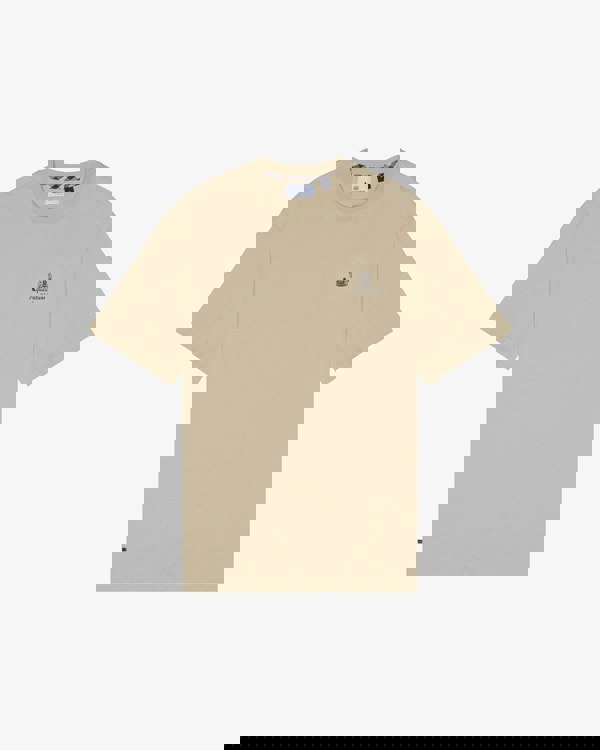 Aquascutum Mens Small Logo T-Shirt - Beige 03