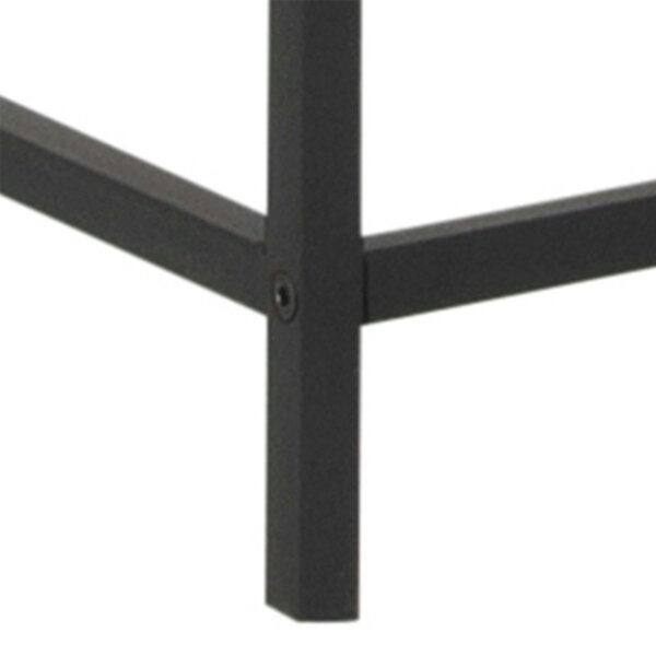 Wyld Haus Taipei Tall Black Metal 2 Door Display Bookcase Cabinet