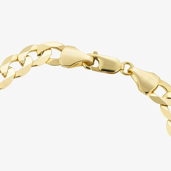T. H. Baker 9ct Yellow Gold 8.5 Inch ID Curb Chain Bracelet SIDB-830-9Y-8.5