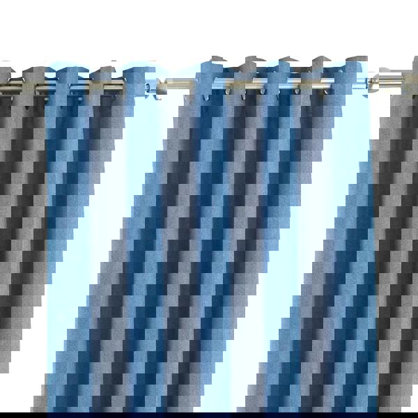 Riva Home Eclipse Blackout Eyelet Curtains - Denim