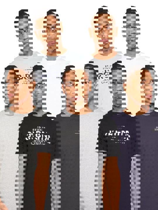 Crosshatch Wester T-Shirt 5pk Assorted