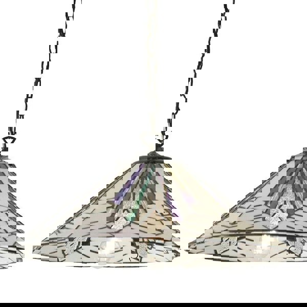 Tiffany Glass Hanging Ceiling Pendant Light Bronze Chain Deco Lamp Shade i00077 Loops