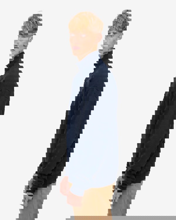 Colorful Standard Organic Quarter Zip Sweatshirt - Navy Blue