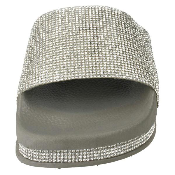 Savannah Ladies Savannah Diamante Slider Mules