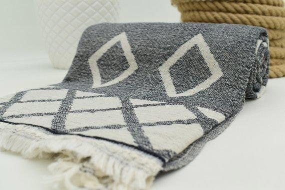 Esma Fouta Grey Hammam towel