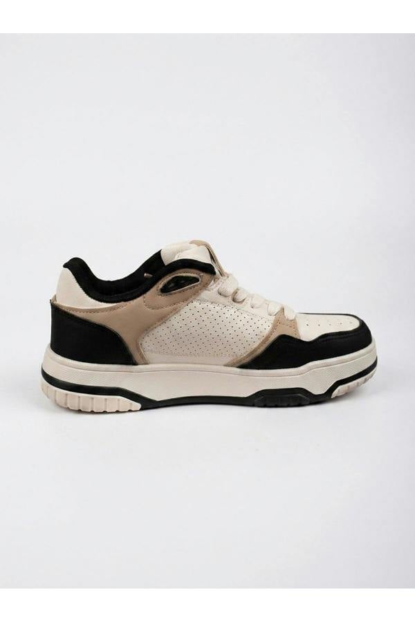 Cordelia Two Tone Panel Chunky Trainers - Black