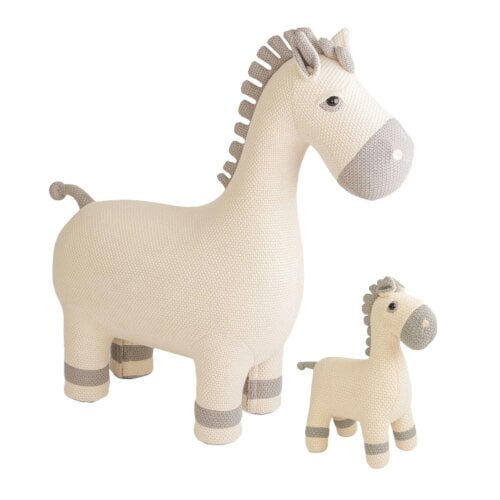 CROCHETTS Set of 2 cotton mare plush toys (Large + Mini) PLTY07LTM18-2