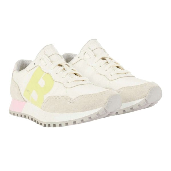 Hugo Boss Womens/Ladies Parkour Suede Running Shoes - White