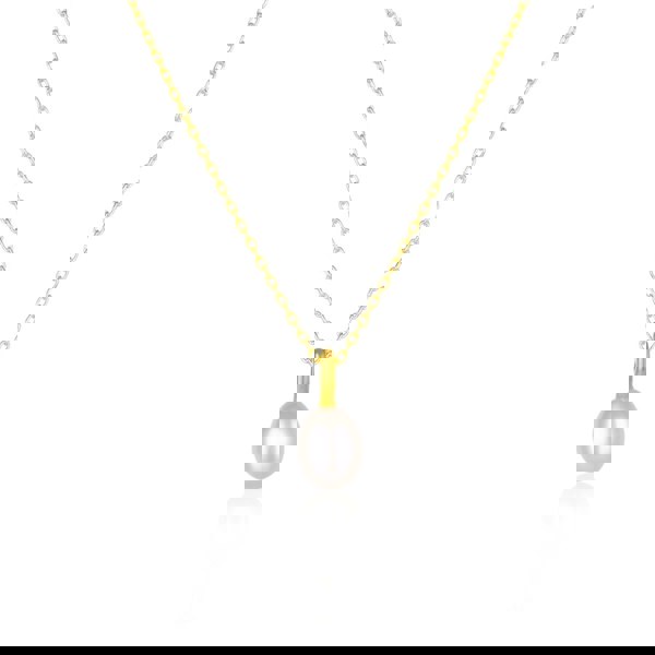 Spero London Treasures Baroque Seed Pearl Pendant Sterling Silver Necklace