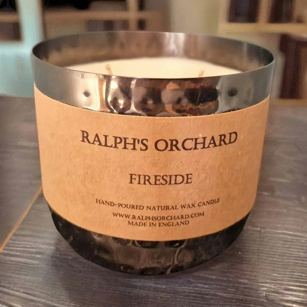 Fireside scented natural candle