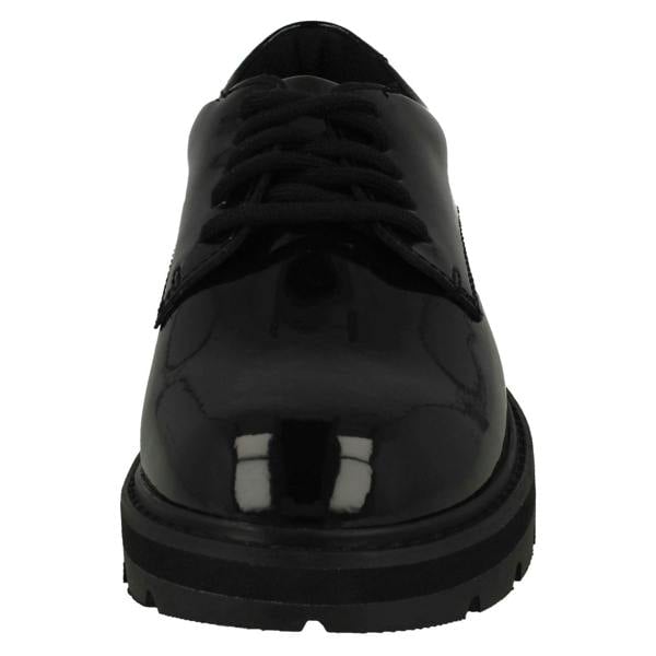 Clarks Girls Clarks Chunky Lace Up School Shoes Prague Lace