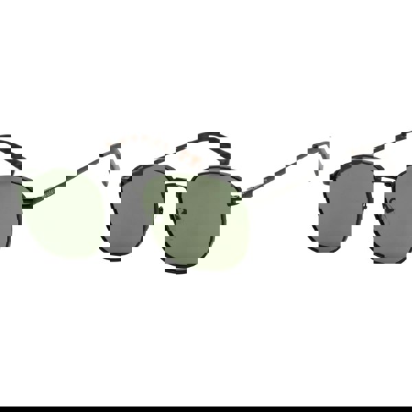 Calvin Klein Solid Green Lens Matte Black Sunglasses One Size