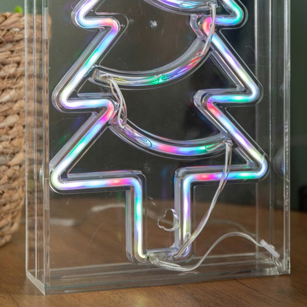 Samuel Alexander 30cm Light up RGB Neon Flex Christmas Tree Decoration