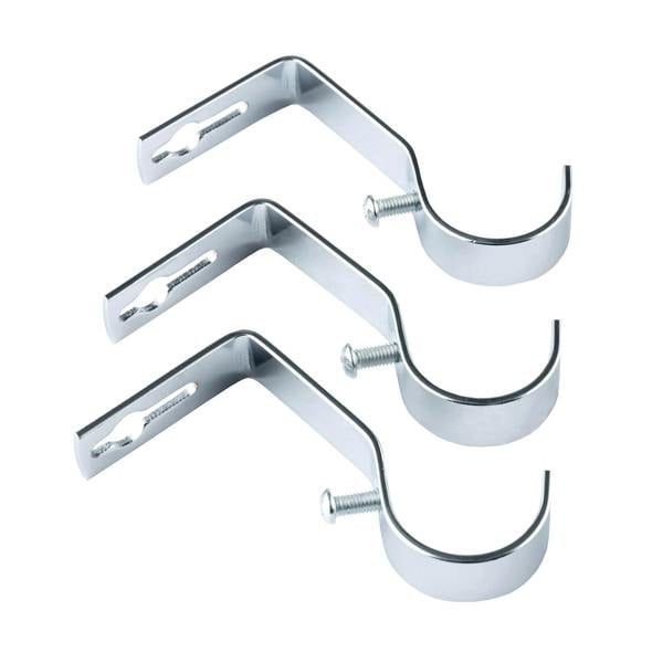 A.Unique Home Beaded Gem Extendable Curtain Pole (25/28mm) (Nickel,120cm - 220cm)