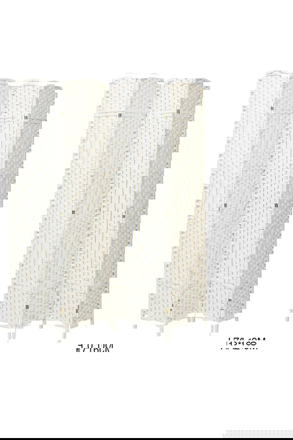 Living and Home Folding Solid Wood Room Divider Privacy Screen for Home