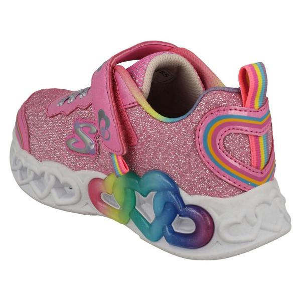 Skechers Girls Skechers Light Up Trainers Love Prism 303751