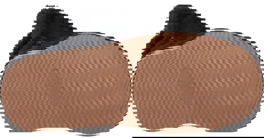 Hush Puppies Ashleigh Womens Real Suede Faux Fur Pull On Slipper Bootie