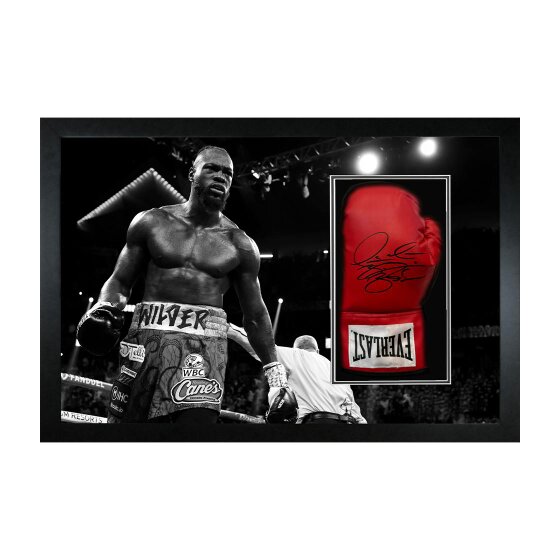 Deontay Wilder Signed Glove Iconic Frame (ACG Cert)