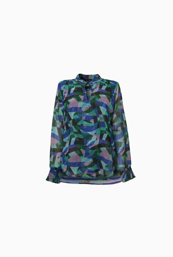 James Lakeland Abstract Print Blouse