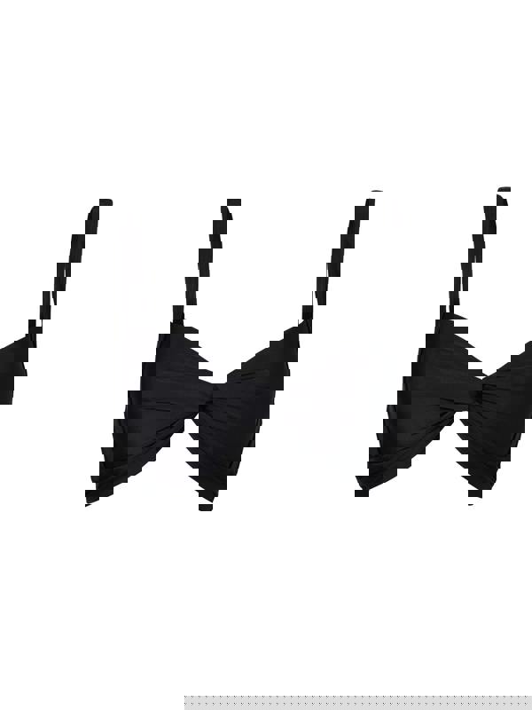 Black Knot Front Bikini Top