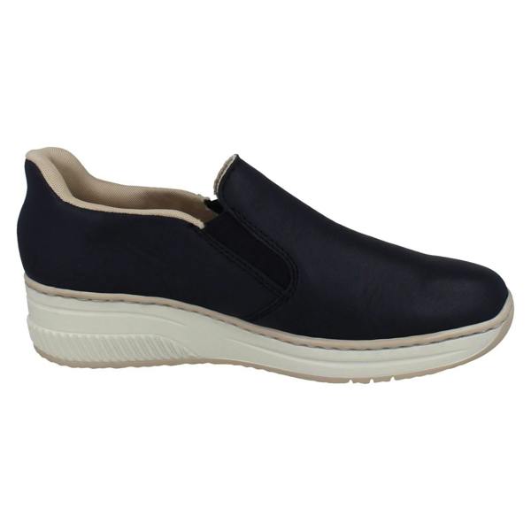 Rieker Ladies Rieker Wedge Sole Casual Shoes 48761