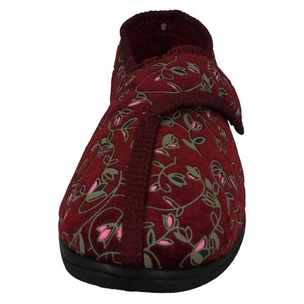 Jo & Joe Ladies Jo & Joe Floral Detailed Hook And Loop Slippers Eva