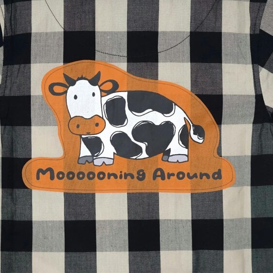 Lucy & Sam Mooooning Around Check Shirt