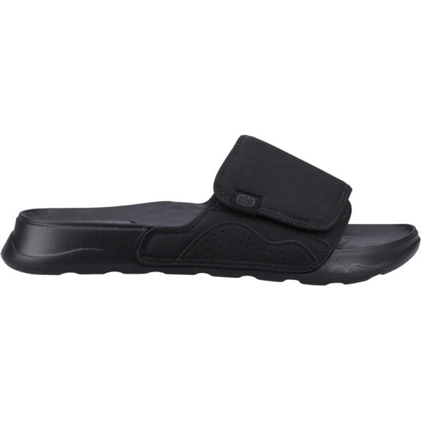 HEYDUDE Shore Slide Classic Polyester Men's Black Slides