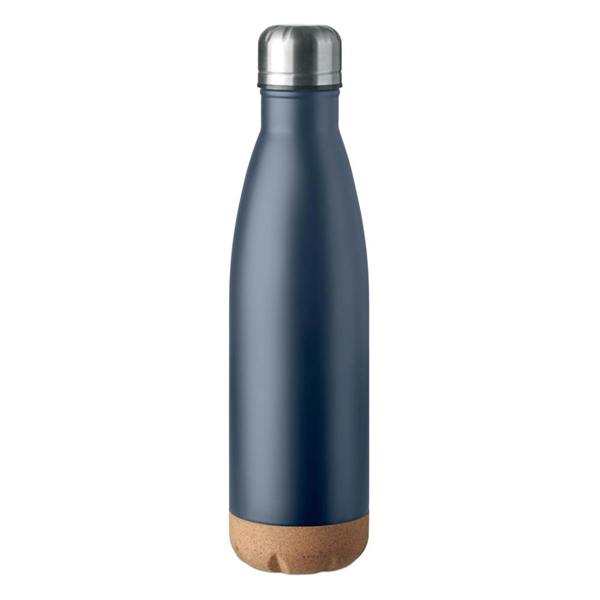MidOcean Aspen Cork Double Wall 500ml Water Bottle - French Navy - 