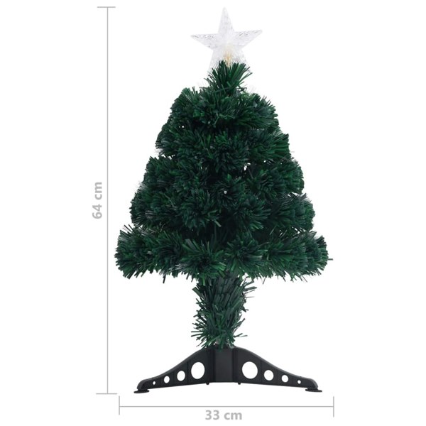 Berkfield Artificial Christmas Tree with Stand/LED 64 cm Fibre Optic
