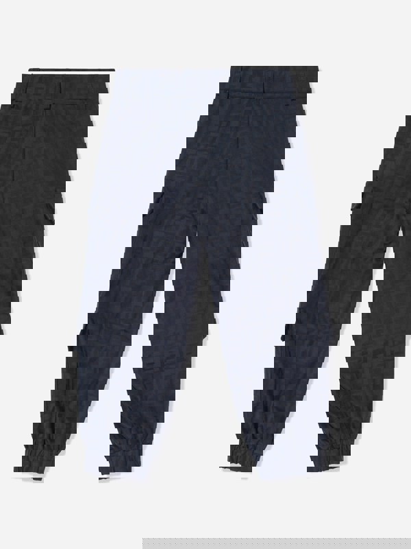 Fendi Kids FF Jacquard Cargo Trousers in Navy