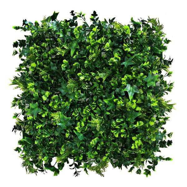 Premium Artificial Green Wall Panel 50cm x 50cm - Ivy - Evergreenery