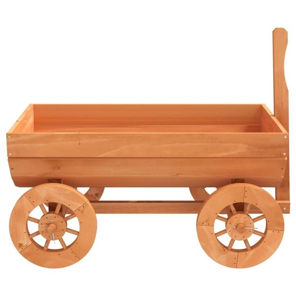 Berkfield Decorative Wagon 70x43x54 cm Solid Wood Fir