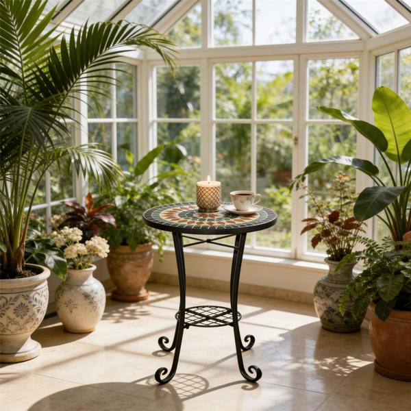 35cm Marrakech Mosaic Plant Stand/Side Table image 11