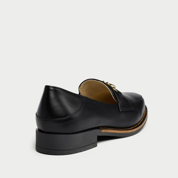 Calla Meredith - Black Leather Loafers