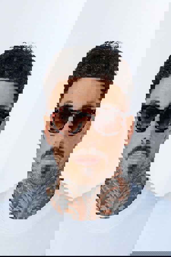 SVNX Bold Rounded Sunglasses in Tortoiseshell