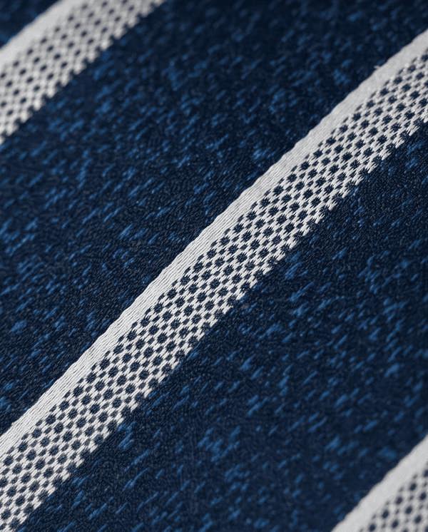 Pamoni Classic Navy and Silver Stripe Tie