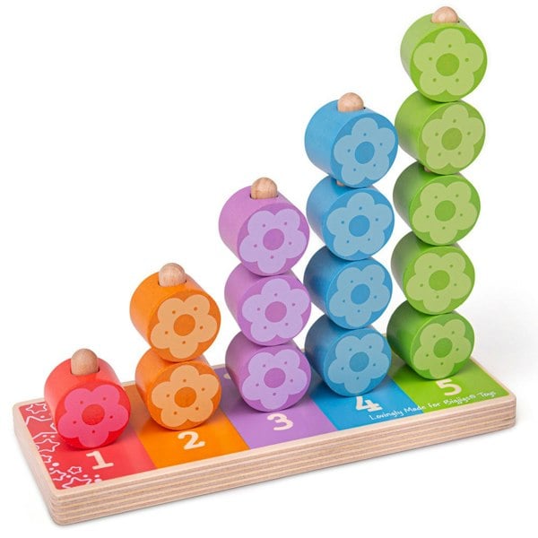 Bigjigs Toys First Flower Stacker