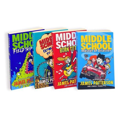 James Patterson Middle School Collection 4 Books Set (Book 10-13)