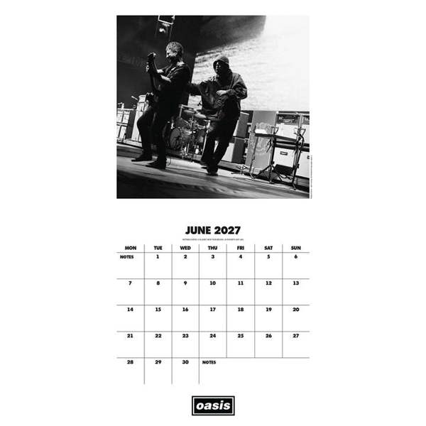 Oasis Calendar 2027, Wall Calendars, Month To View, Entertainment, Gift